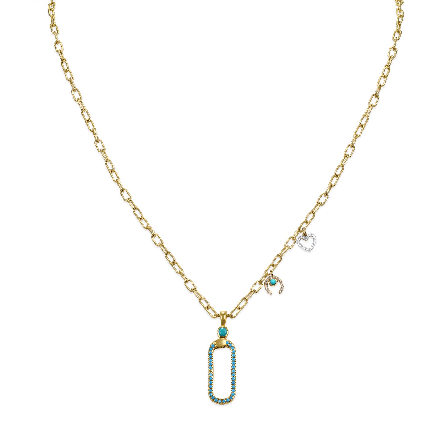 3 Layers Necklace of Turquoise