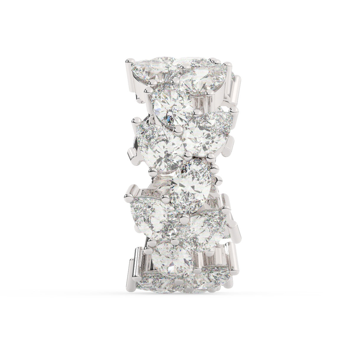 18K White Gold Diamond Ring V0360