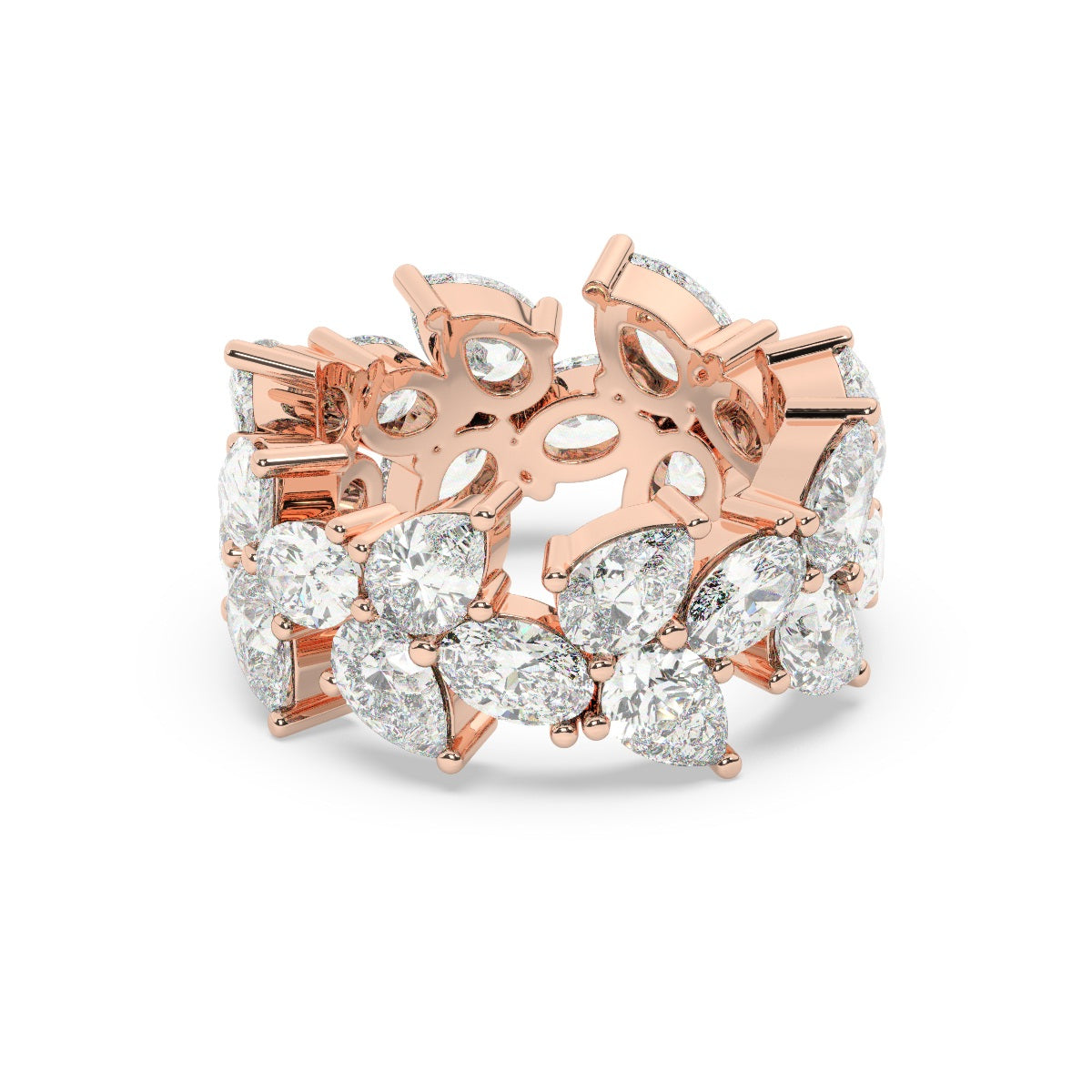 18K White Gold Diamond Ring V0360