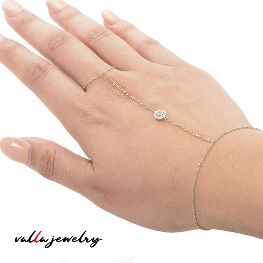 Hand chain bracelet V0316