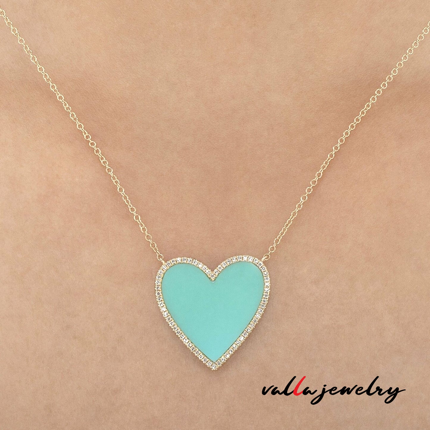 Turquoise Heart Pendant