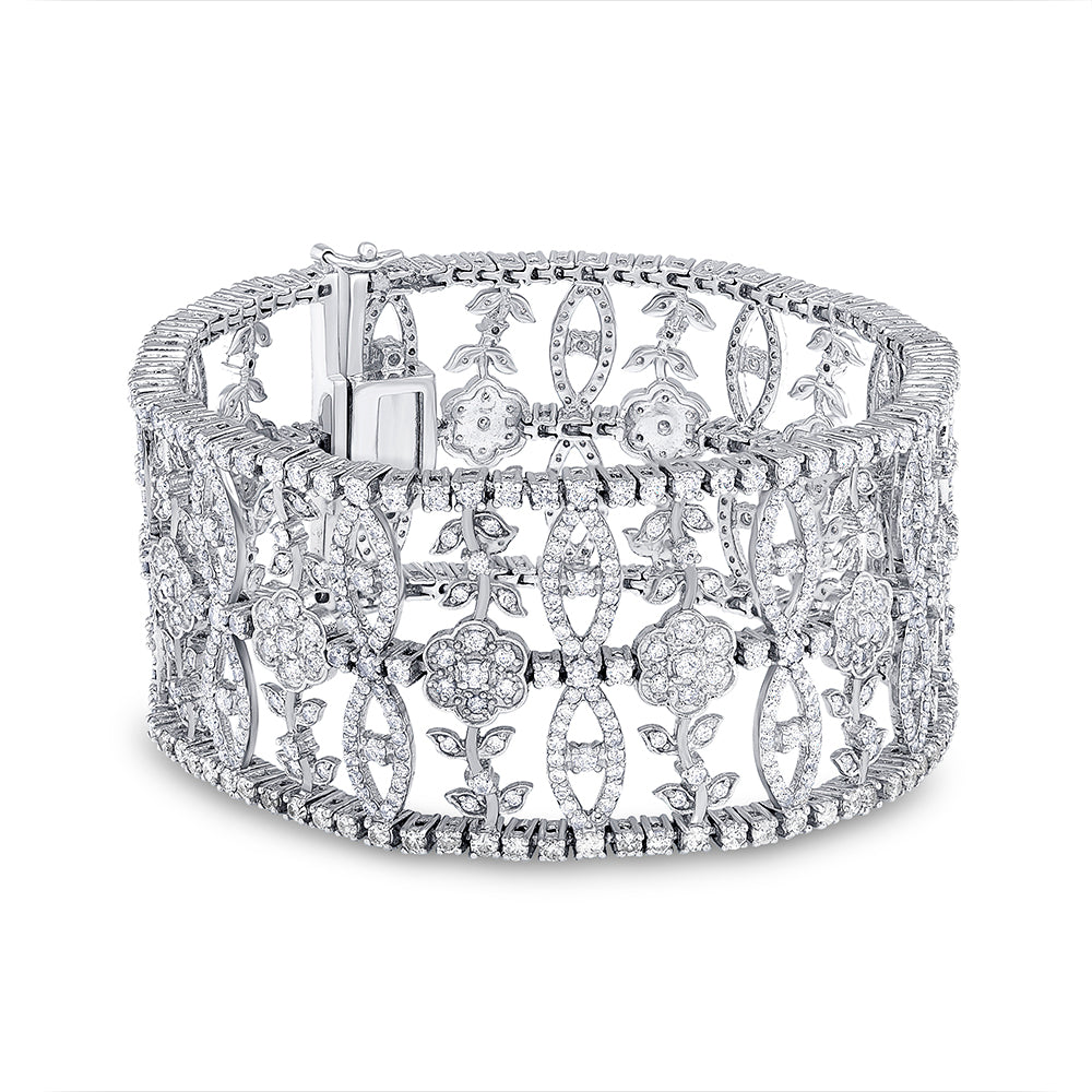 18K White Gold Classy Bracelet