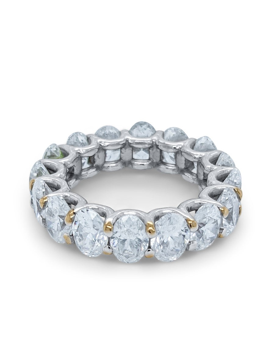 14K White Gold Diamond Eternity Band V0359