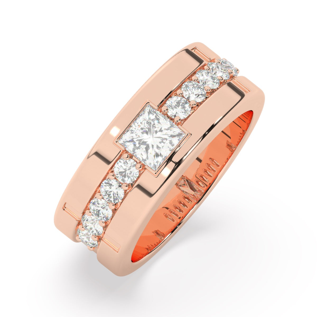 Platinum Diamond Ring V0369