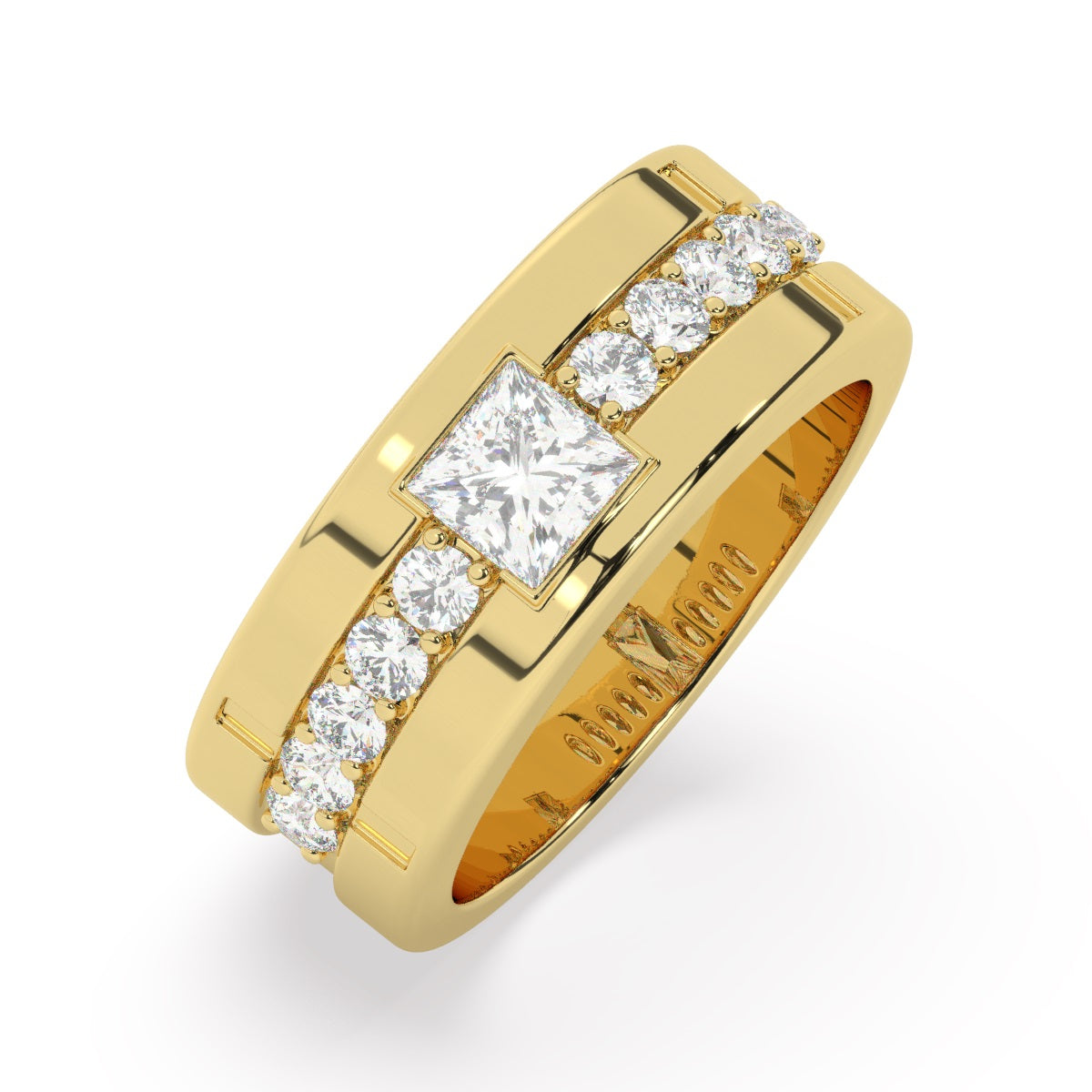 Platinum Diamond Ring V0369