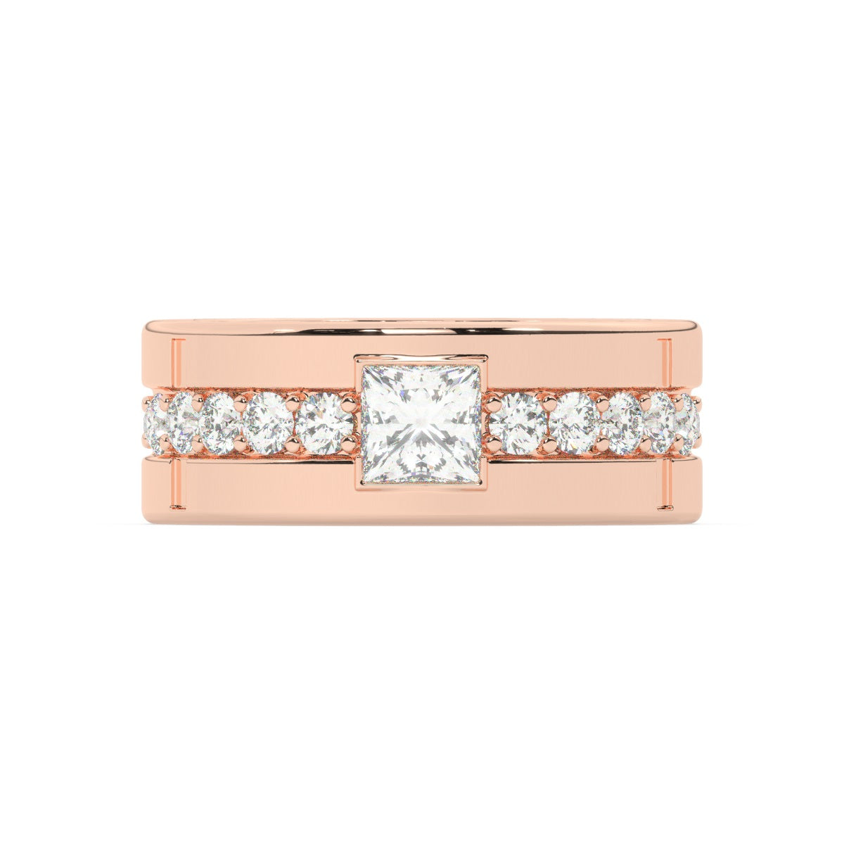 Platinum Diamond Ring V0369
