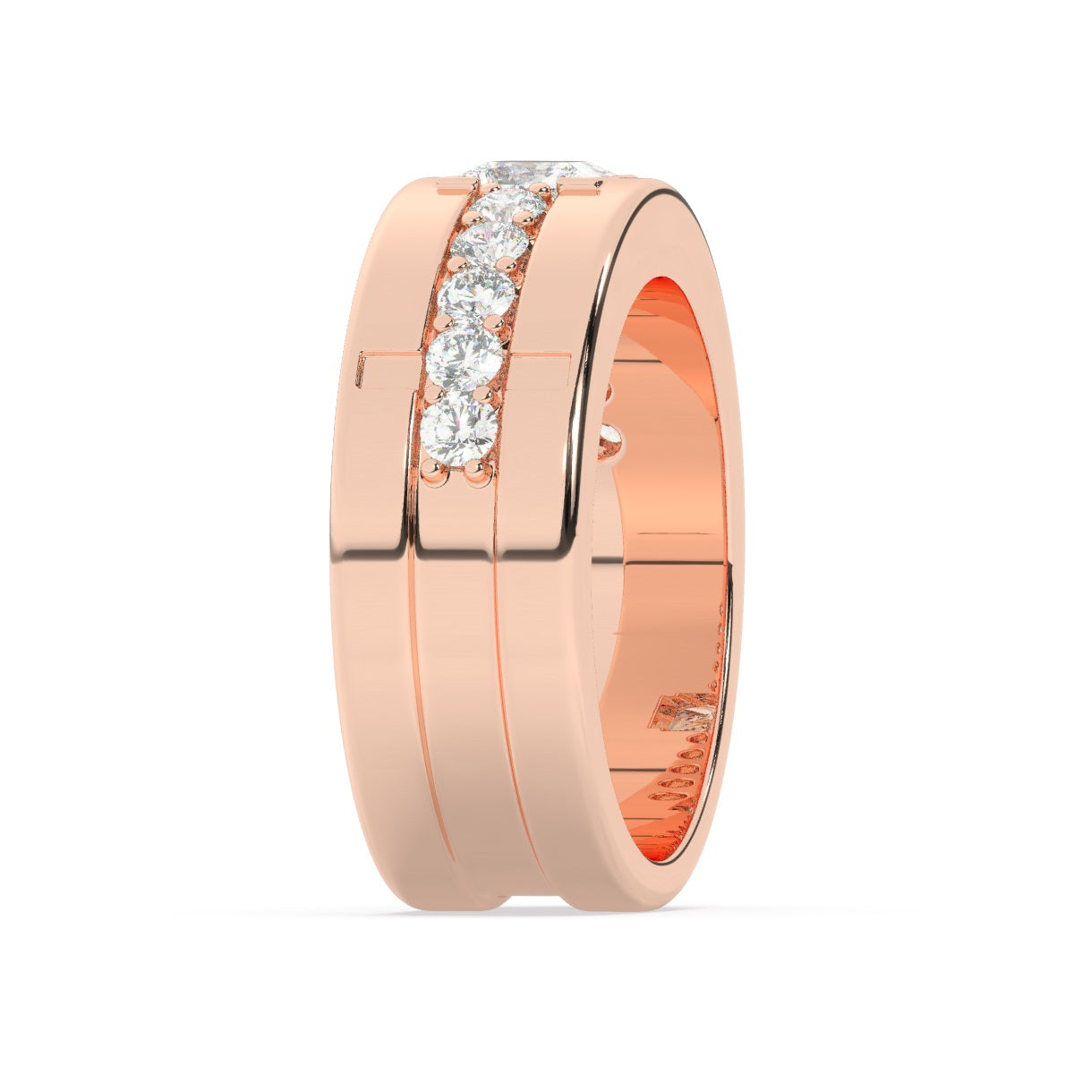 Platinum Diamond Ring V0369