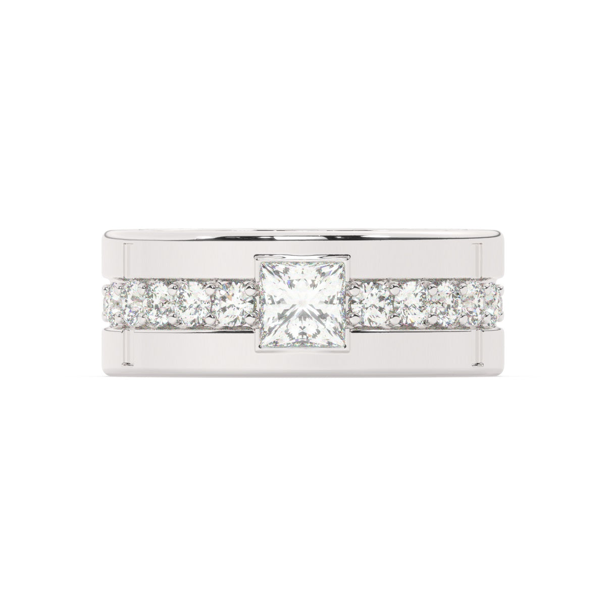 Platinum Diamond Ring V0369
