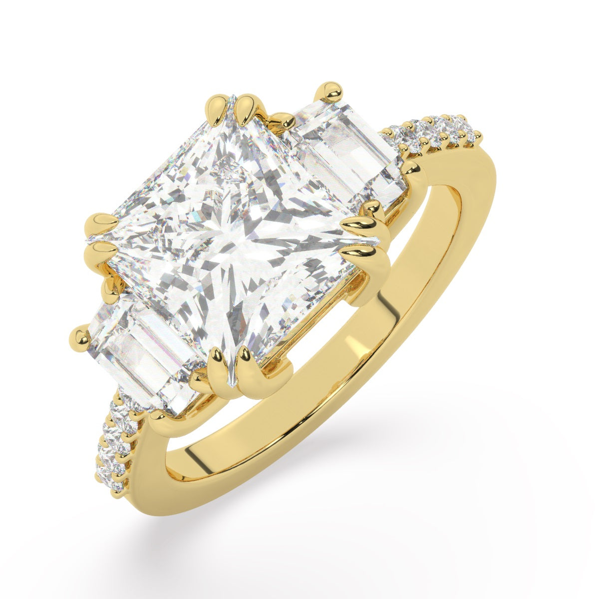14k White Gold Diamond Ring V0370