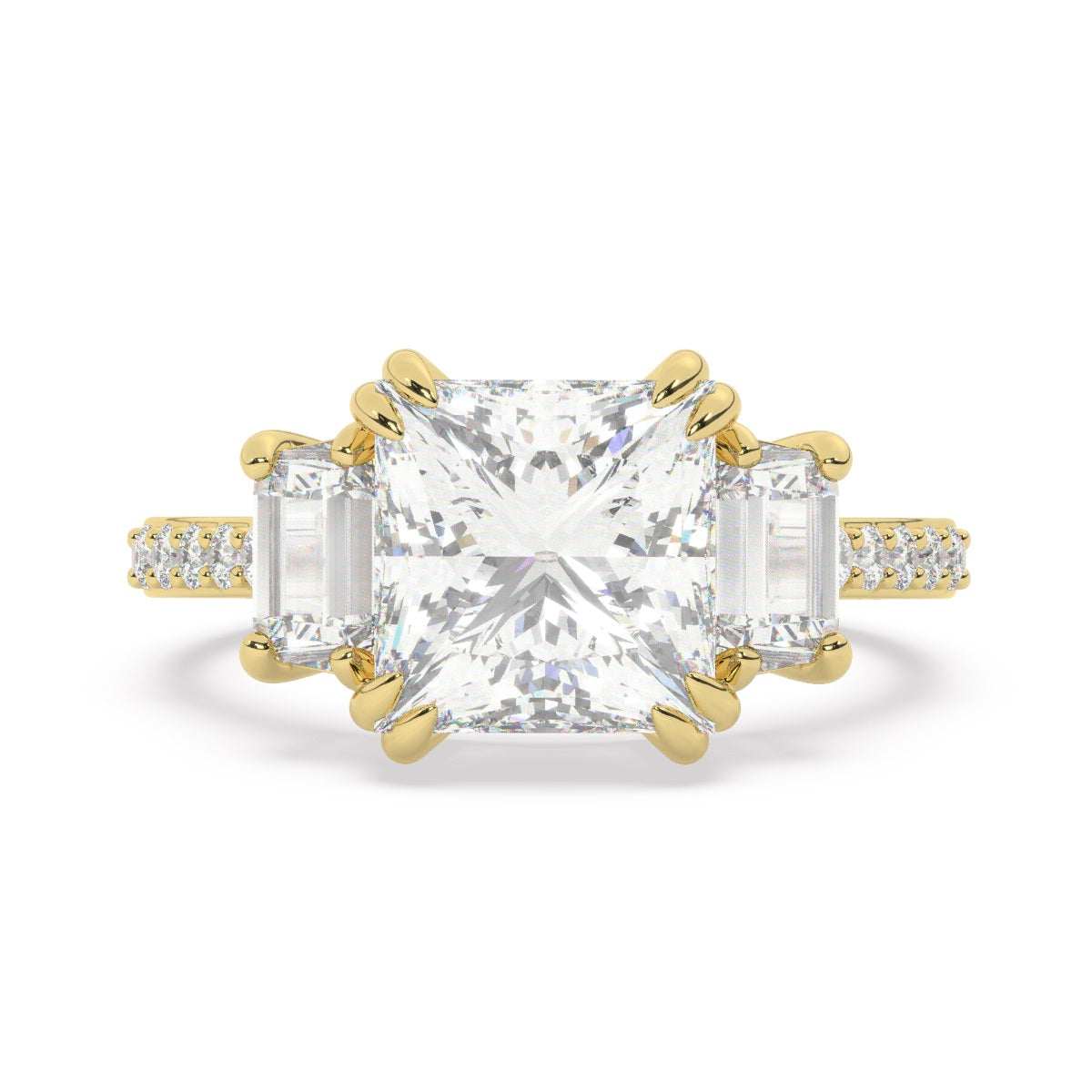 14k White Gold Diamond Ring V0370