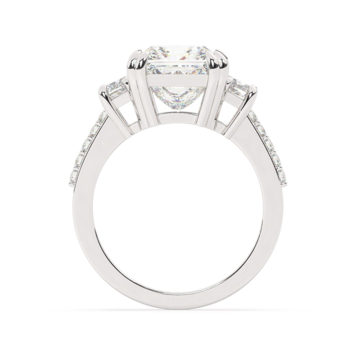 14k White Gold Diamond Ring V0370