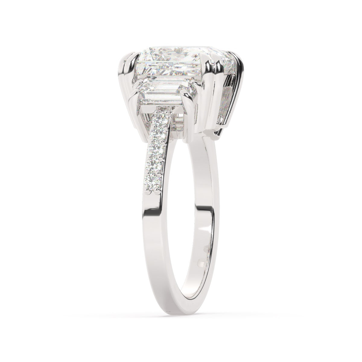 14k White Gold Diamond Ring V0370