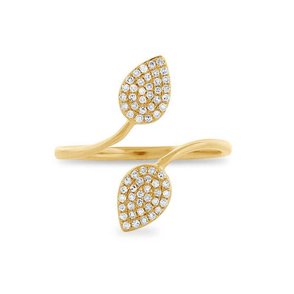 14k Yellow Gold Diamond Lady's Ring - 0.18ct