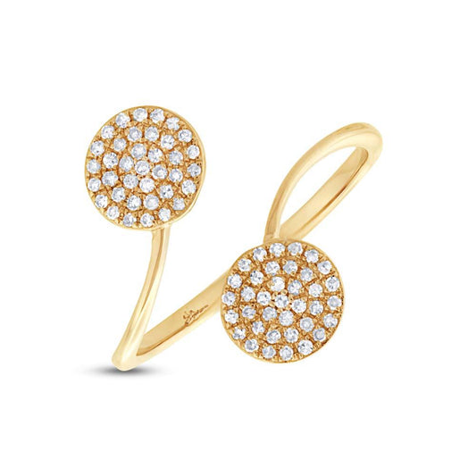 14k Yellow Gold Diamond Lady's Ring - 0.20ct