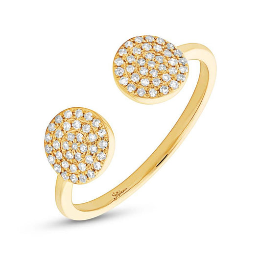 14k Yellow Gold Diamond Lady's Ring Size 5 - 0.20ct