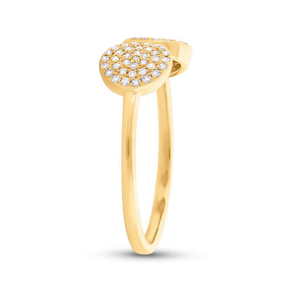 14k Yellow Gold Diamond Lady's Ring Size 6.5 - 0.20ct