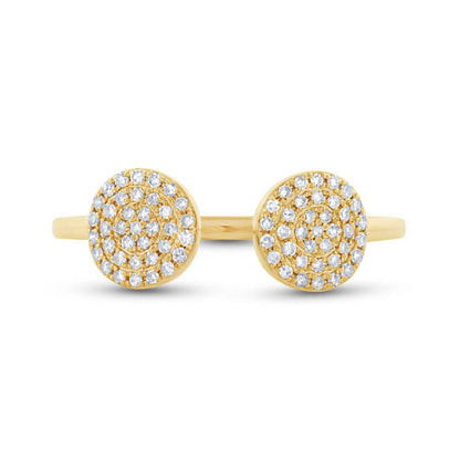 14k Yellow Gold Diamond Lady's Ring Size 6.5 - 0.20ct