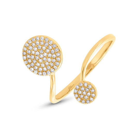 14k Yellow Gold Diamond Lady's Ring - 0.22ct