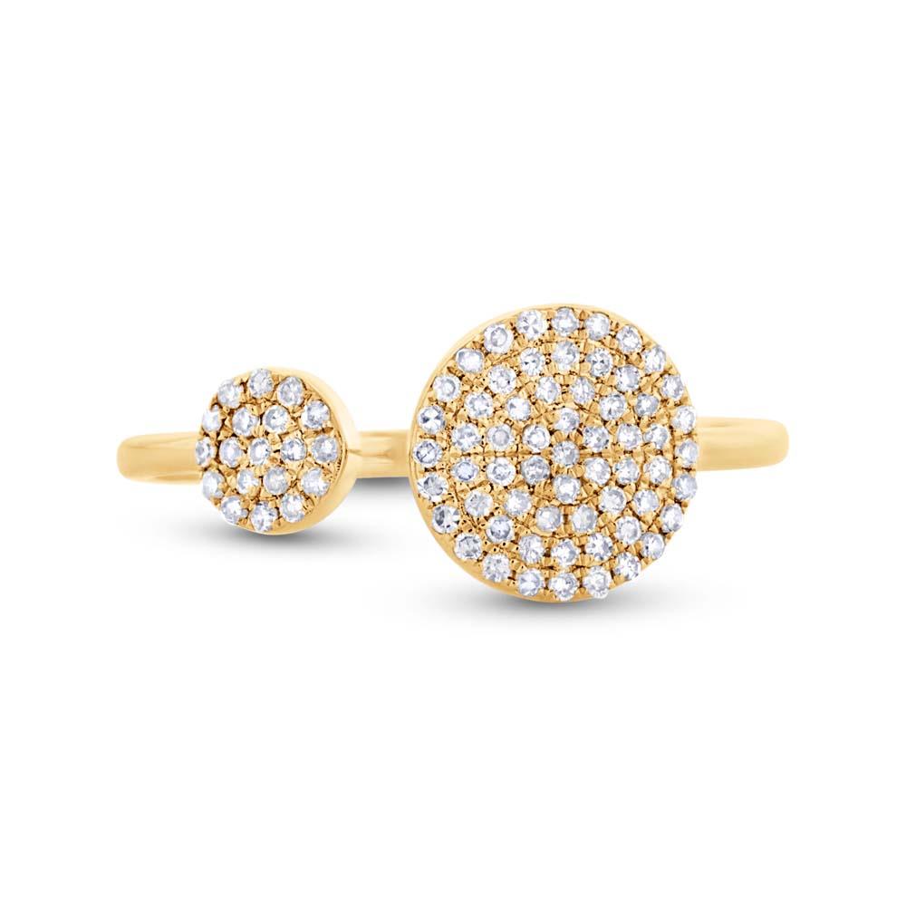 14k Yellow Gold Diamond Lady's Ring - 0.22ct