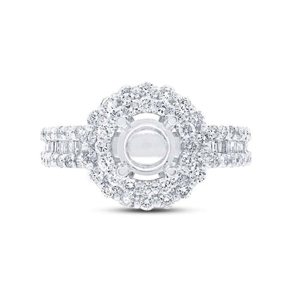 18k White Gold Diamond Semi-Mount Ring - 1.00ct