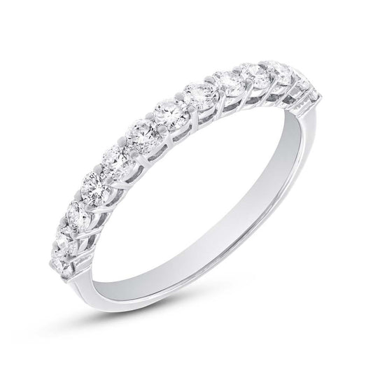 18k White Gold Diamond Lady's Band - 0.65ct