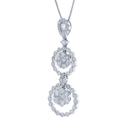 18k White Gold Diamond Pendant - 1.64ct