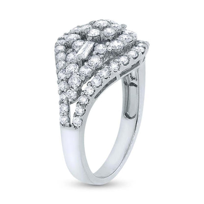 18k White Gold Diamond Lady's Ring - 1.84ct