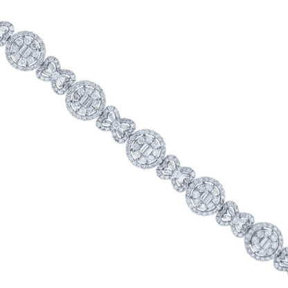 18k White Gold Diamond Lady's Bracelet - 9.07ct