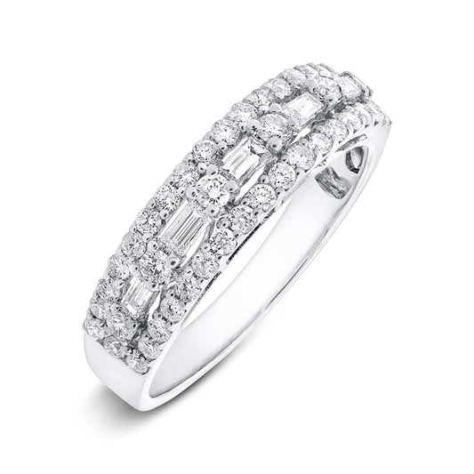 18k White Gold Diamond Lady's Ring - 0.88ct