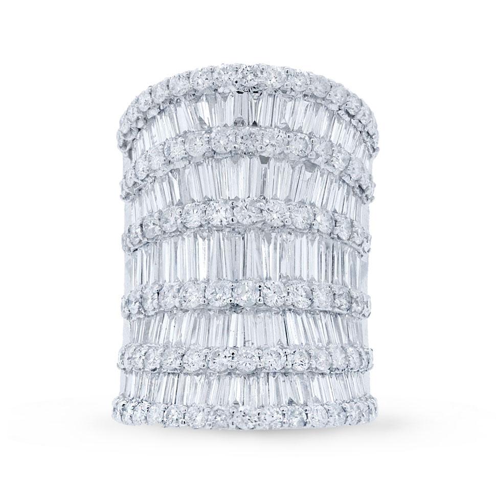 18k White Gold Diamond Lady's Ring - 7.28ct