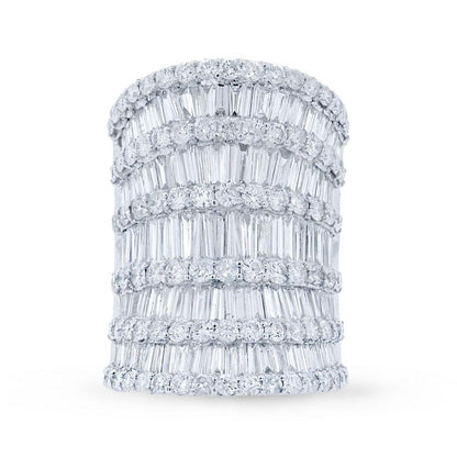 18k White Gold Diamond Lady's Ring - 7.28ct