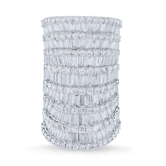 18k White Gold Diamond Lady's Ring - 7.78ct