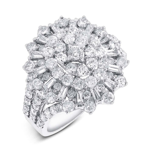 18k White Gold Diamond Lady's Ring - 2.66ct