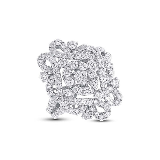 18k White Gold Diamond Lady's Ring - 2.17ct