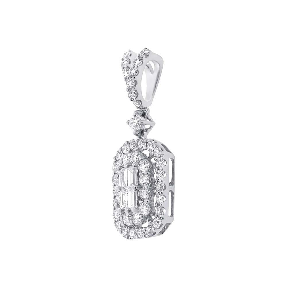 18k White Gold Diamond Pendant - 0.67ct