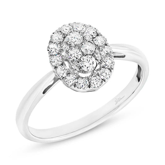 18k White Gold Diamond Lady's Ring - 0.44ct