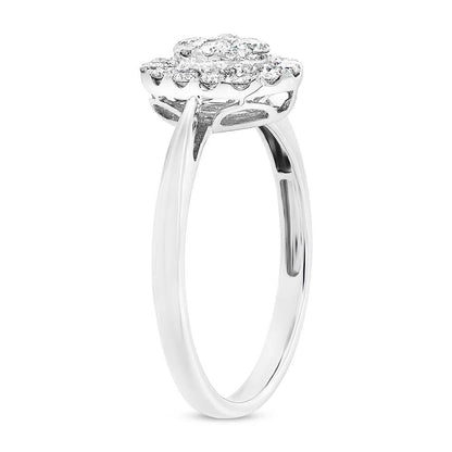 18k White Gold Diamond Lady's Ring - 0.44ct