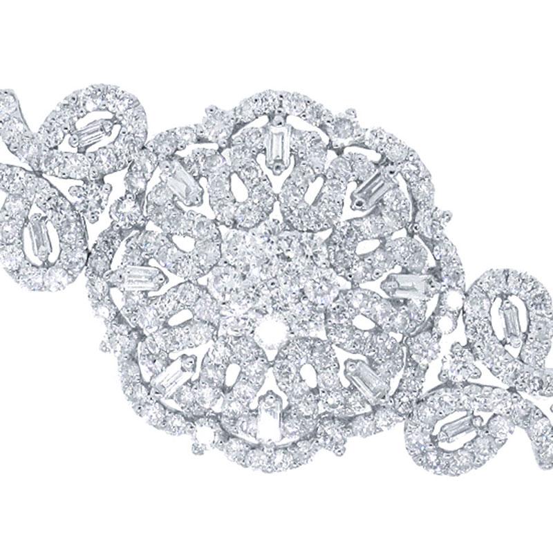 18k White Gold Diamond Lady's Bracelet - 4.01ct