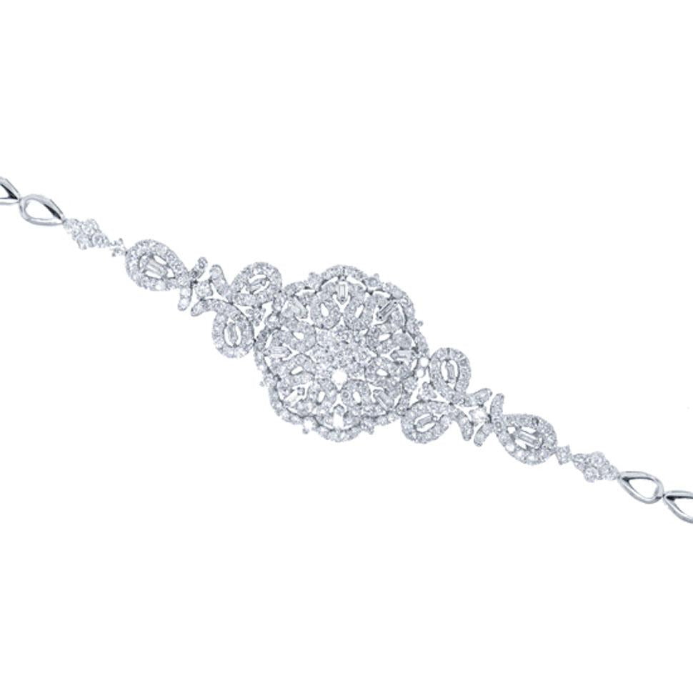 18k White Gold Diamond Lady's Bracelet - 4.01ct