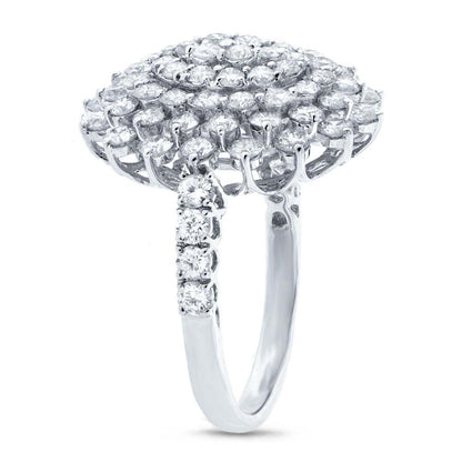 18k White Gold Diamond Lady's Ring - 2.81ct