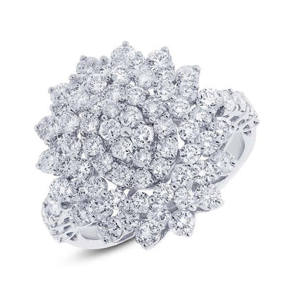 18k White Gold Diamond Lady's Ring - 2.81ct
