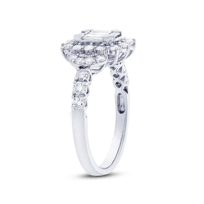 18k White Gold Diamond Lady's Ring - 1.00ct