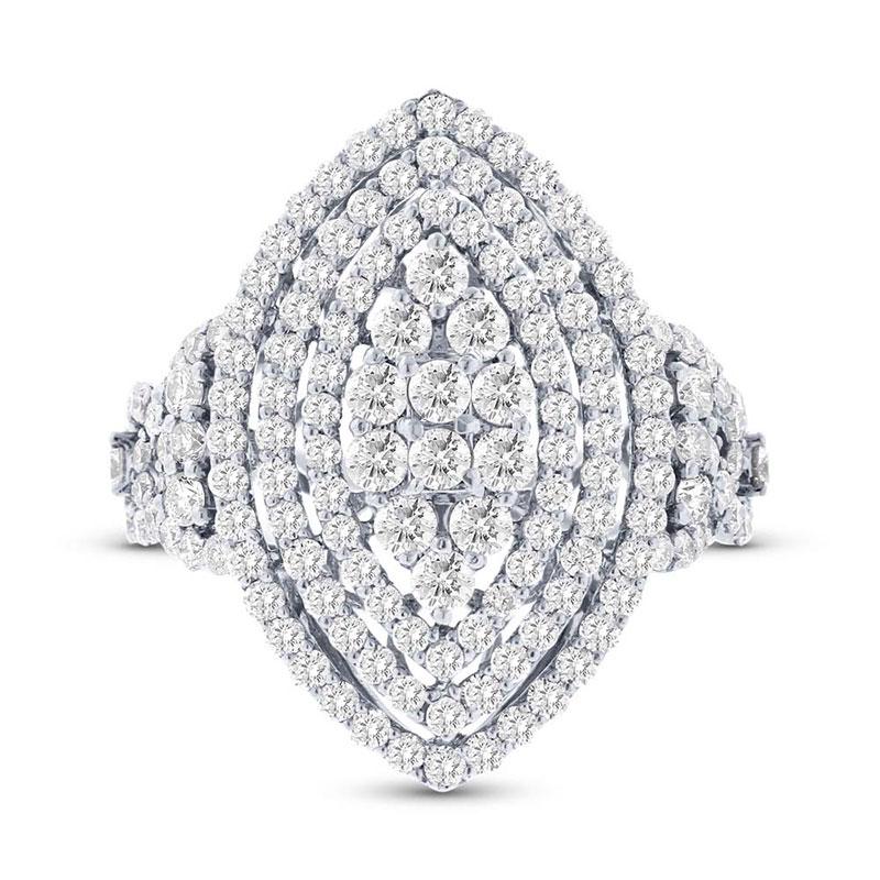 18k White Gold Diamond Lady's Ring - 2.22ct