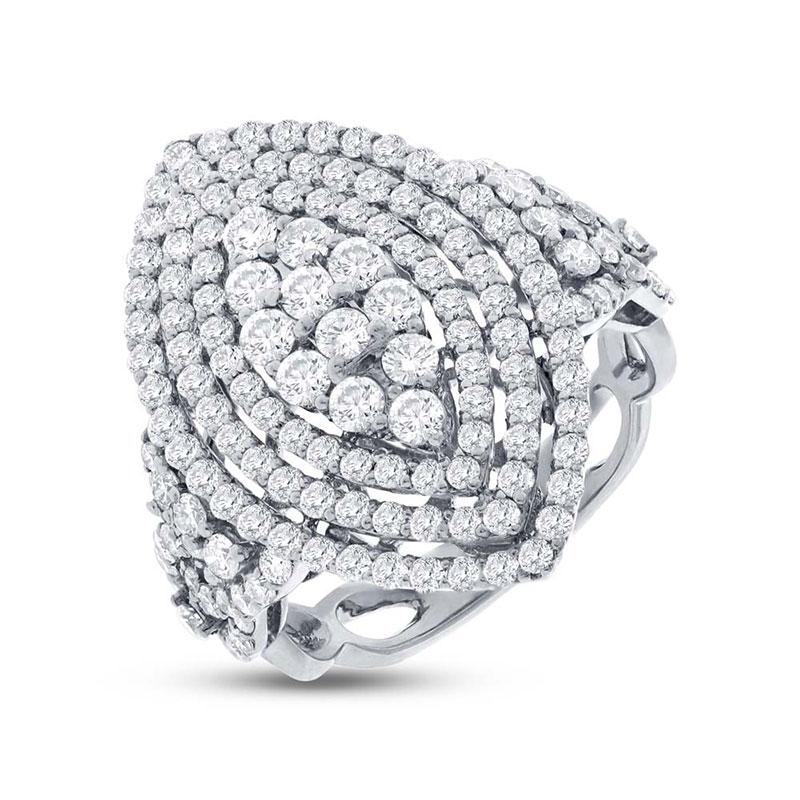 18k White Gold Diamond Lady's Ring - 2.22ct