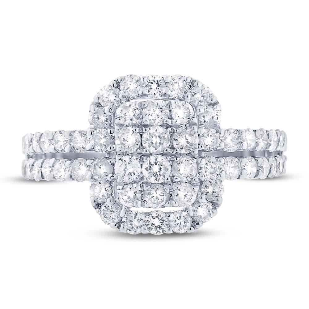 18k White Gold Diamond Lady's Ring - 1.39ct
