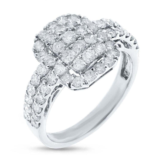 18k White Gold Diamond Lady's Ring - 1.39ct