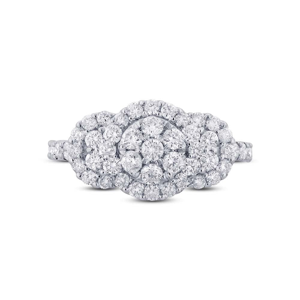 18k White Gold Diamond Lady's Ring - 1.23ct