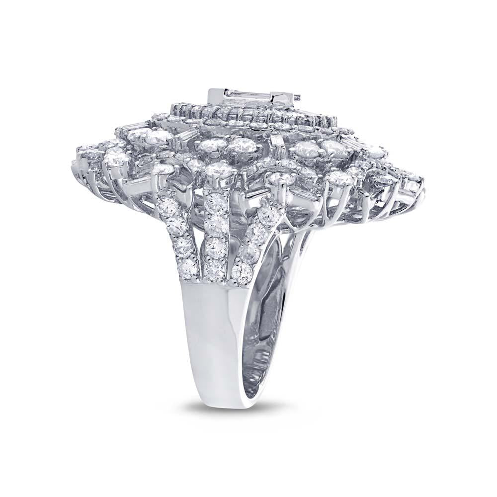 18k White Gold Diamond Lady's Ring - 5.46ct