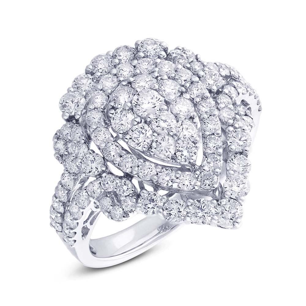 18k White Gold Diamond Lady's Ring - 2.16ct