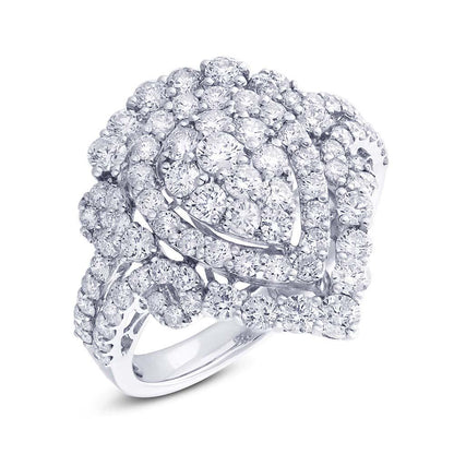 18k White Gold Diamond Lady's Ring - 2.16ct